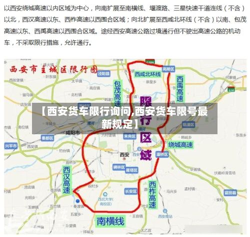 【西安货车限行询问,西安货车限号最新规定】-第1张图片
