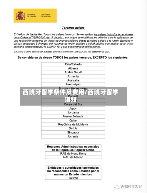 西班牙留学条件及费用/西班牙留学须知-第1张图片