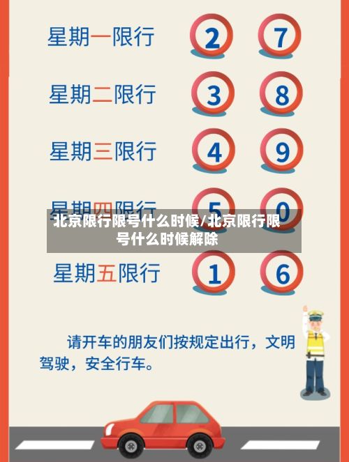 北京限行限号什么时候/北京限行限号什么时候解除-第1张图片