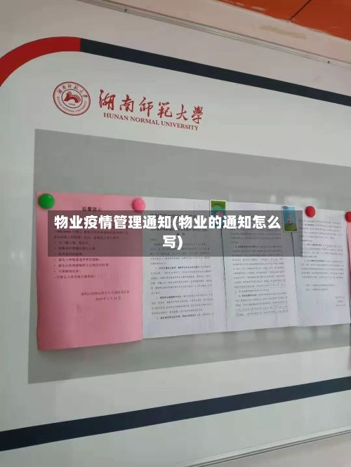 物业疫情管理通知(物业的通知怎么写)-第1张图片