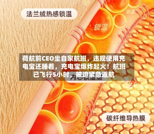 荷航前CEO坐自家航班，违规使用充电宝还睡着	，充电宝爆炸起火！航班已飞行5小时，被迫紧急返航-第1张图片