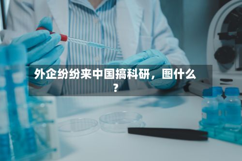 外企纷纷来中国搞科研，图什么？-第1张图片