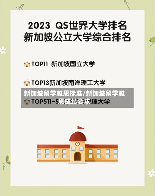 新加坡留学雅思标准/新加坡留学雅思成绩要求-第1张图片