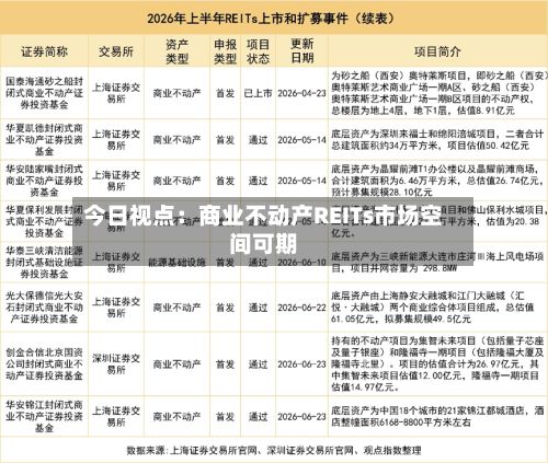 今日视点:商业不动产REITs市场空间可期-第1张图片