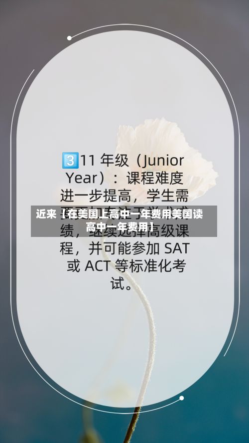 近来【在美国上高中一年费用美国读高中一年费用】-第1张图片