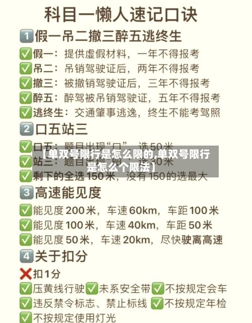 【单双号限行是怎么限的,单双号限行是怎么个限法】-第1张图片
